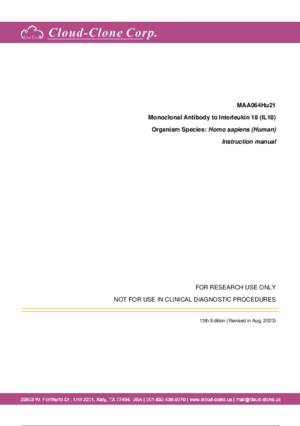 Monoclonal-Antibody-to-Interleukin-18-(IL18)-MAA064Hu21.pdf